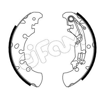 Sada brzdových čelistí CIFAM 153-091