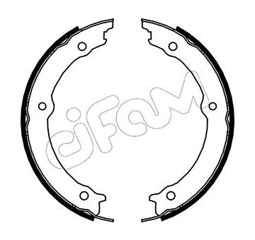 Sada brzdových čelistí, parkovací brzda CIFAM 153-164