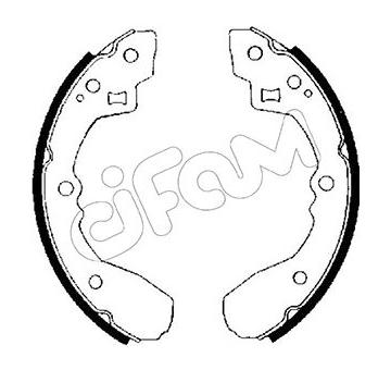 Sada brzdových čeľustí CIFAM 153-201