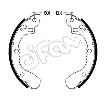 Sada brzdových čelistí CIFAM 153-213