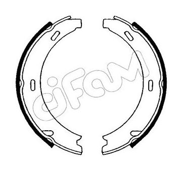 Sada brzdových čelistí, parkovací brzda CIFAM 153-234
