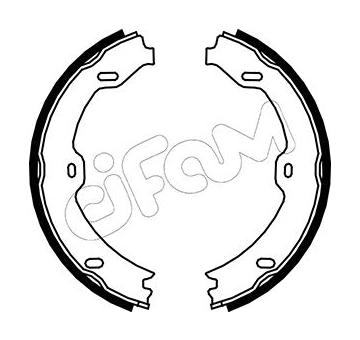 Sada brzd. čeľustí parkov. brzdy CIFAM 153-243
