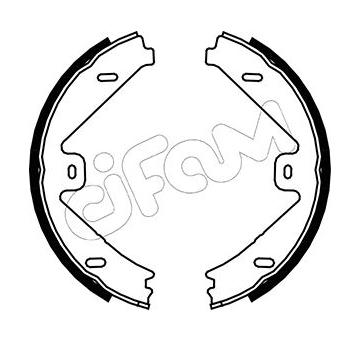 Sada brzdových čelistí, parkovací brzda CIFAM 153-250