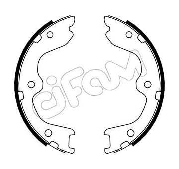 Sada brzdových čelistí, parkovací brzda CIFAM 153-294