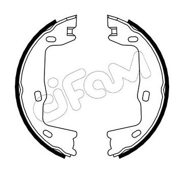 Sada brzdových čelistí, parkovací brzda CIFAM 153-302