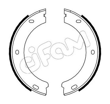 Sada brzdových čelistí, parkovací brzda CIFAM 153-325