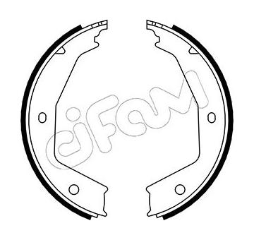 Sada brzdových čelistí, parkovací brzda CIFAM 153-331