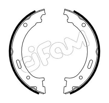 Sada brzdových čelistí, parkovací brzda CIFAM 153-361
