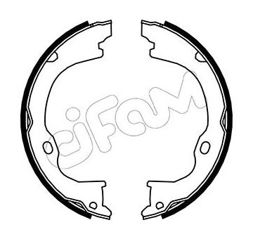 Sada brzdových čelistí, parkovací brzda CIFAM 153-363