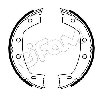 Sada brzdových čelistí, parkovací brzda CIFAM 153-374
