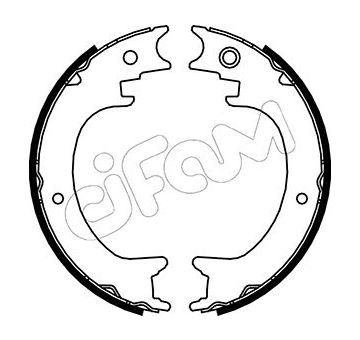 Sada brzdových čelistí, parkovací brzda CIFAM 153-389