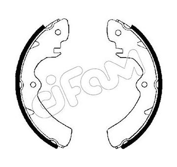 Sada brzdových čelistí CIFAM 153-390