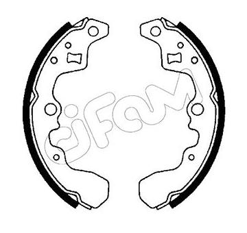 Sada brzdových čeľustí CIFAM 153-391