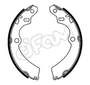 Sada brzdových čelistí CIFAM 153-394
