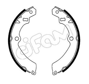 Sada brzdových čeľustí CIFAM 153-397