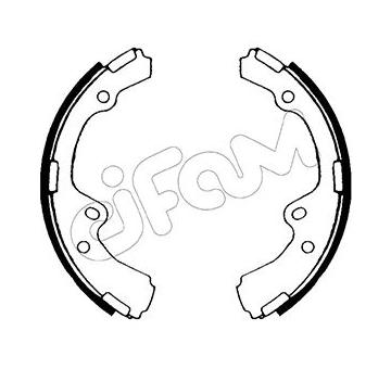 Sada brzdových čelistí CIFAM 153-414