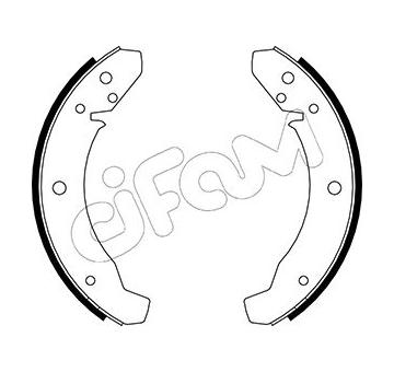 Sada brzdových čelistí CIFAM 153-458
