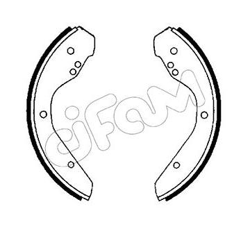 Sada brzdových čelistí CIFAM 153-460