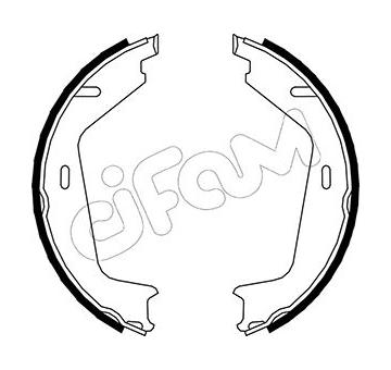 Sada brzdových čelistí, parkovací brzda CIFAM 153-479
