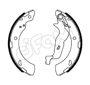 Sada brzdových čeľustí CIFAM 153-494