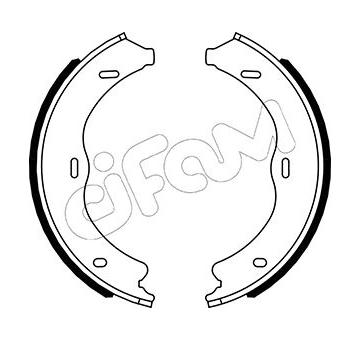 Sada brzdových čelistí, parkovací brzda CIFAM 153-507