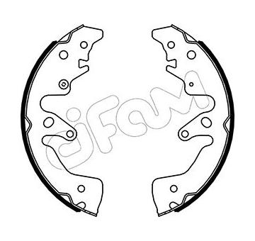 Sada brzdových čelistí CIFAM 153-516