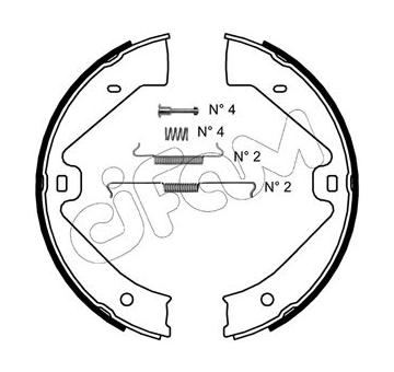 Sada brzd. čeľustí parkov. brzdy CIFAM 153-528K