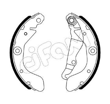 Sada brzdových čeľustí CIFAM 153-553
