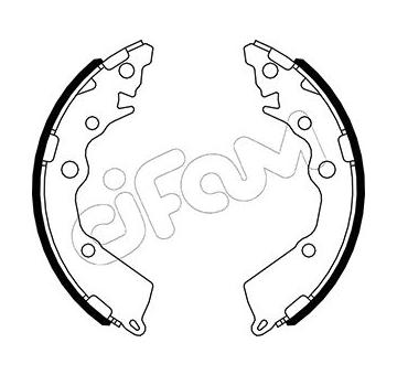Sada brzdových čelistí CIFAM 153-588