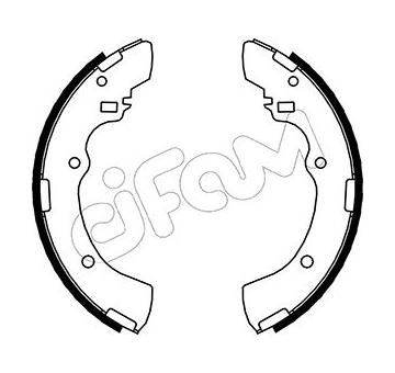 Sada brzdových čelistí CIFAM 153-600
