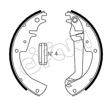 Sada brzdových čelistí CIFAM 153-613