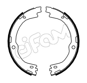 Sada brzdových čelistí, parkovací brzda CIFAM 153-682