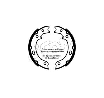 Sada brzdových čelistí, parkovací brzda CIFAM 153-692