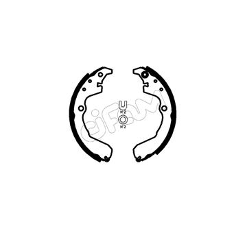 Sada brzdových čelistí CIFAM 153-708