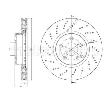 Brzdový kotouč CIFAM 800-1459FC