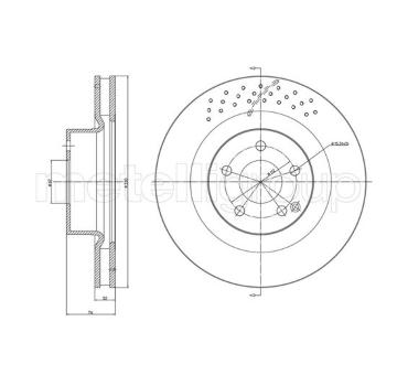 Brzdový kotouč CIFAM 800-1625FC