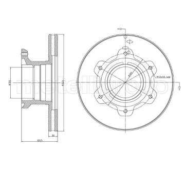 Brzdový kotouč CIFAM 800-1679