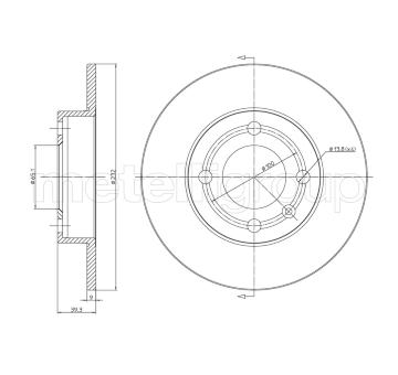Brzdový kotouč CIFAM 800-528C