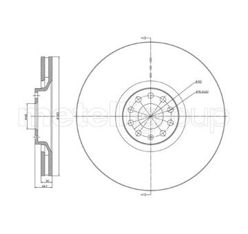 Brzdový kotouč CIFAM 800-705C