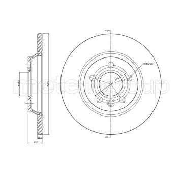 Brzdový kotouč CIFAM 800-767C