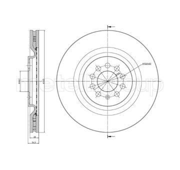 Brzdový kotúč CIFAM 800-949C