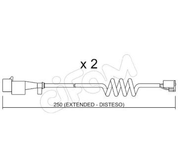 Vystrazny kontakt, opotrebeni oblozeni CIFAM SU.227K