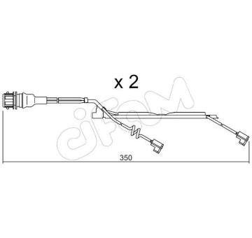Vystrazny kontakt, opotrebeni oblozeni CIFAM SU.231K