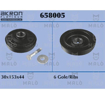 remenice, klikovy hridel AKRON-MALÒ 658005