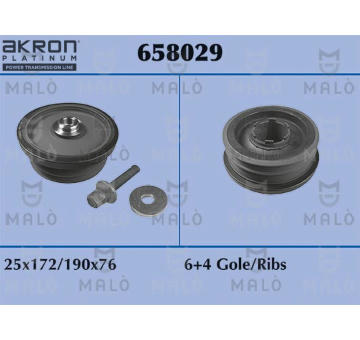 Sada remenice, klikova hridel AKRON-MALÒ 658029