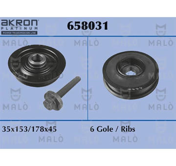 Sada remenice, klikova hridel AKRON-MALÒ 658031
