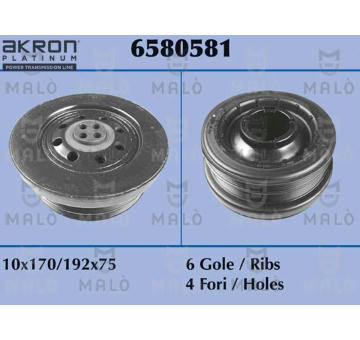 remenice, klikovy hridel AKRON-MALÒ 6580581