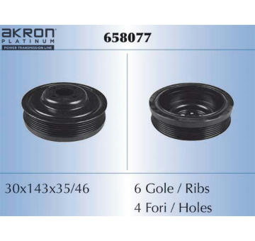 remenice, klikovy hridel AKRON-MALÒ 658077