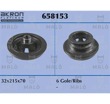 remenice, klikovy hridel AKRON-MALÒ 658153