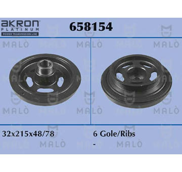 remenice, klikovy hridel AKRON-MALÒ 658154